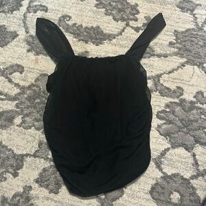 Black tank top